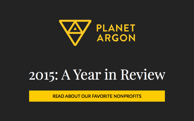 Planet Argon - 2015 Year In Review