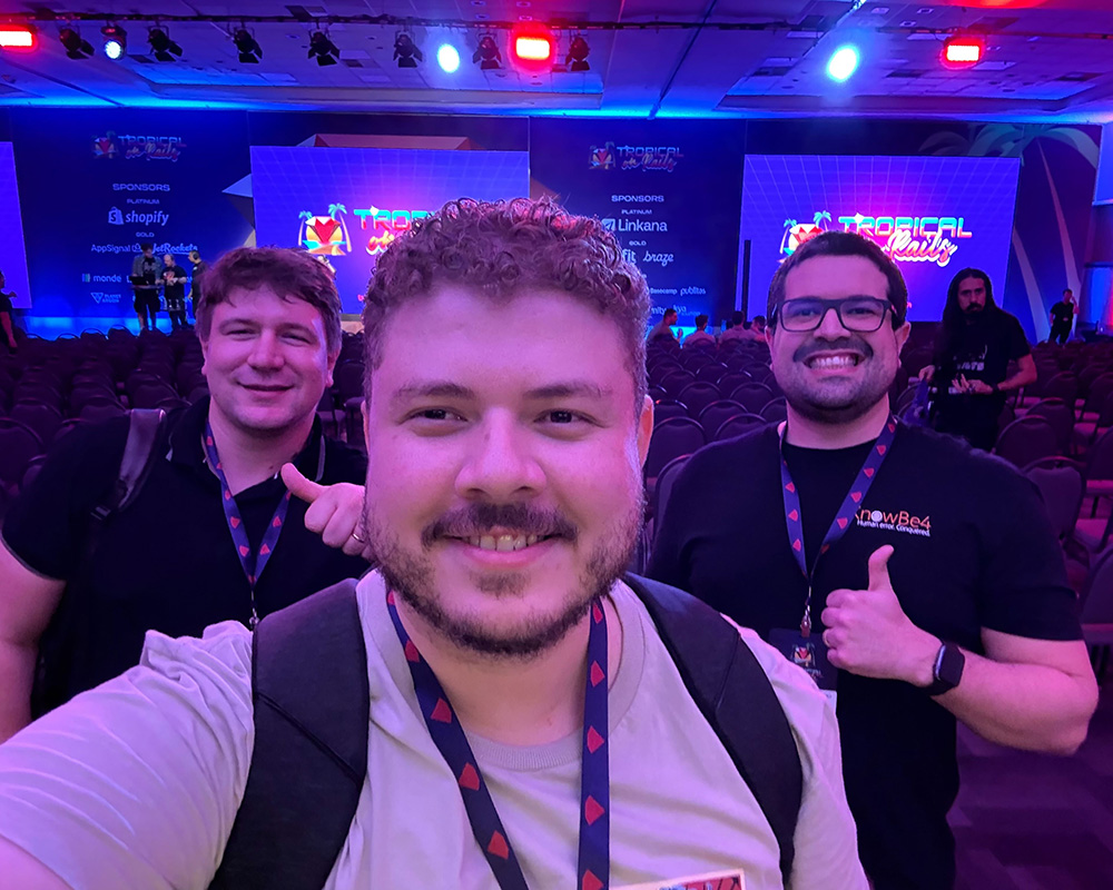 Few of our team members at Tropical Rails in Brazil